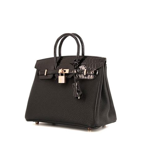 birkin nera coccodrillo